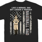 Like A Normal Dad But Louder - Family Personalized Custom Back Printed Unisex T-shirt, Hoodie, Sweatshirt - Gift For Dad, Kids, Game Lovers