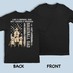 Like A Normal Dad But Louder - Family Personalized Custom Back Printed Unisex T-shirt, Hoodie, Sweatshirt - Gift For Dad, Kids, Game Lovers