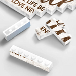 Family Is Where Love Never Ends - Family Personalized Custom Horizontal Rectangle Shaped Building Brick Blocks - Gift For Family