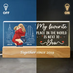 The Best Things In Life Are Better With You - Couple Personalized Custom Acrylic Letters 3D LED Night Light - Gift For Husband Wife, Anniversary