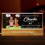 No Longer By Our Sides But Forever In Our Hearts		- Memorial Personalized Custom Acrylic Letters 3D LED Night Light - Sympathy Gift For Pet Owners, Pet Lovers