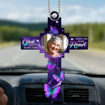 Custom Photo You Will Always Hold A Special Place In My Heart - Memorial Personalized Custom Car Ornament - Acrylic Custom Shaped - Sympathy Gift For Family Members