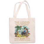 The Legend Has Retired - Personalized Custom Tote Bag - Appreciation, Retirement Gift For Retirees, Coworkers, Friends