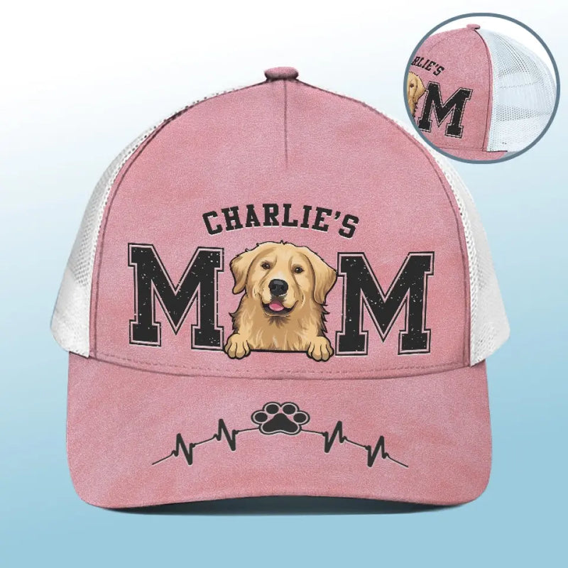 Keep Calm And Carry A Wand - Dog & Cat Personalized Custom Mesh-back Baseball Cap, Baseball Trucker Cap - Gift For Dog Moms, Dog Lovers