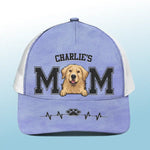 Keep Calm And Carry A Wand - Dog & Cat Personalized Custom Mesh-back Baseball Cap, Baseball Trucker Cap - Gift For Dog Moms, Dog Lovers