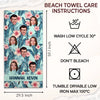 Custom Photo In Summer, The Song Sings Itself - Family Personalized Custom Beach Towel - Summer Vacation Gift, Birthday Pool Party Gift For Family Members, Pet Owners, Pet Lovers