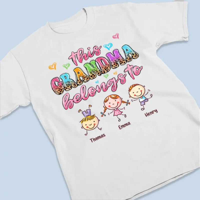 This Special Mom Belongs To - Family Personalized Custom Unisex T-shirt, Hoodie, Sweatshirt - Gift For Grandma