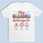 This Special Mom Belongs To - Family Personalized Custom Unisex T-shirt, Hoodie, Sweatshirt - Gift For Grandma