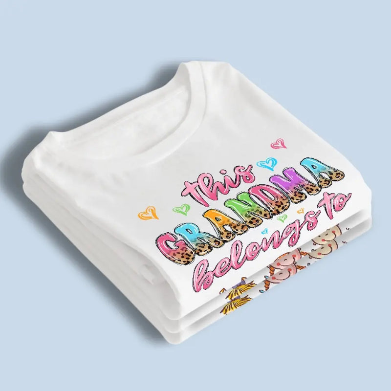 This Special Mom Belongs To - Family Personalized Custom Unisex T-shirt, Hoodie, Sweatshirt - Gift For Grandma