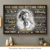 Custom Photo God Loves You No Matter What - Memorial Personalized Custom Horizontal Poster - Sympathy Gift For Family Members