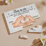 Home Is Where Family Is - Family Personalized Custom Horizontal Rectangle Shaped Building Brick Blocks - Gift For Family