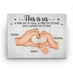 Home Is Where Family Is - Family Personalized Custom Horizontal Rectangle Shaped Building Brick Blocks - Gift For Family