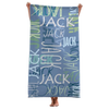 Summer Vibes - Family Personalized Custom Beach Towel - Summer Vacation Gift, Birthday Pool Party Gift For Family Members