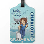 Not All Those Who Wander Are Lost - Travel Personalized Custom Luggage Tag - Holiday Vacation Gift, Gift For Adventure Travel Lovers