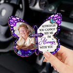 Custom Photo Until I See You Again - Memorial Personalized Custom Car Visor Clip - Sympathy Gift For Grandma
