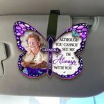 Custom Photo Until I See You Again - Memorial Personalized Custom Car Visor Clip - Sympathy Gift For Grandma
