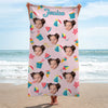 Custom Photo This Summer Is Special And Unforgettable - Family Personalized Custom Beach Towel - Summer Vacation Gift For Family Members