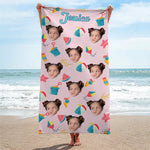 Custom Photo This Summer Is Special And Unforgettable - Family Personalized Custom Beach Towel - Summer Vacation Gift For Family Members