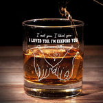 You Had Me At Hello - Couple Personalized Custom Whiskey Glass - Gift For Couple, Husband, Wife