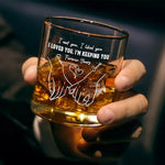 You Had Me At Hello - Couple Personalized Custom Whiskey Glass - Gift For Couple, Husband, Wife