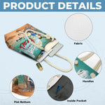 Time To Enjoy The Finer Things - Family Personalized Custom Beach Bag - Appreciation, Retirement Gift For Grandma, Retirees
