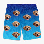 Custom Photo My Pet Thinks I'm A Catch - Dog & Cat Personalized Custom Tropical Hawaiian Aloha Men Beach Shorts - Summer Vacation Gift, Birthday Party Gift For Dog Lovers