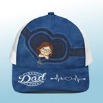 We Belongs To The Best Dad Ever - Family Personalized Custom Mesh-back Baseball Cap, Baseball Trucker Cap - Gift For Dad