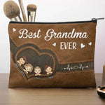 Best Grandma Ever - Family Personalized Custom Cosmetic Bag - Gift For Grandma