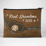 Best Grandma Ever - Family Personalized Custom Cosmetic Bag - Gift For Grandma