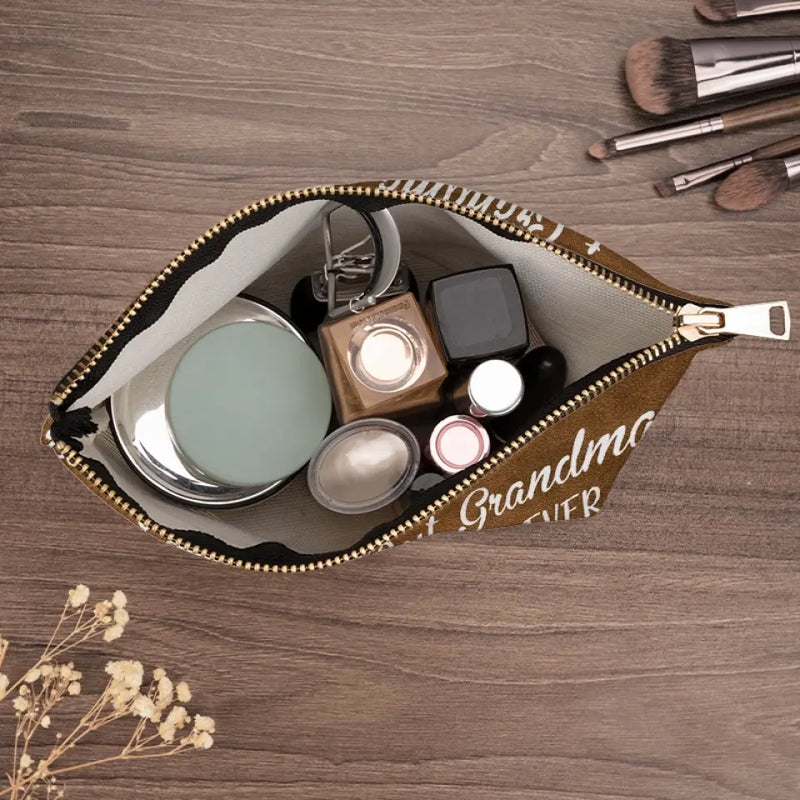 Best Grandma Ever - Family Personalized Custom Cosmetic Bag - Gift For Grandma