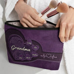 Becoming A Grandmother Is Wonderful - Family Personalized Custom Cosmetic Bag - Gift For Mom, Grandma