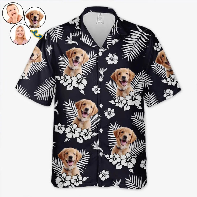 Custom Photo Life Is Short, Take The Beach Trip - Dog & Cat Personalized Custom Unisex Tropical Hawaiian Aloha Shirt - Summer Vacation Gift, Gift For Dog Lovers, Pet Parents