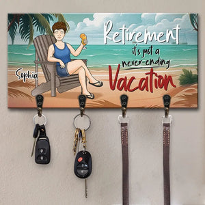 À bientôt à la plage ! Porte-clés personnalisé pour la maison, cadeau de pendaison de crémaillère pour grand-mère
