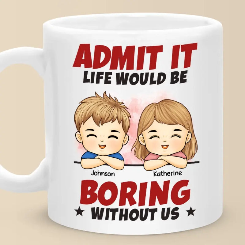 Love Makes A Family - Family Personalized Custom Mug - Gift For Couple, BFF, Best Friends