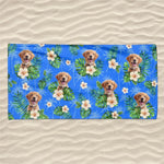 Custom Photo Hot Days, Cool Pets - Dog 
& Cat Personalized Custom Beach Towel - Summer Vacation Gift, Birthday Pool Party Gift For Pet Owners, Pet Lovers