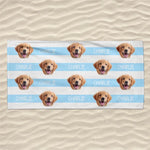 Custom Photo Summer Days And Pet Cuddles - Dog 
& Cat Personalized Custom Beach Towel - Summer Vacation Gift, Birthday Pool Party Gift For Pet Owners, Pet Lovers