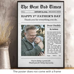 Custom Photo Thank You For Everything You Do - Family Personalized Custom Vertical Poster - Father's Day, Gift For New Dads, Dad, Husband