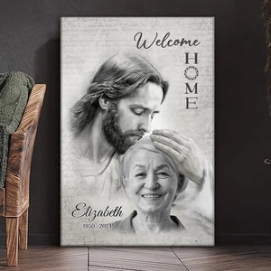 Photo personnalisée en souvenir de vous avec amour - Toile verticale personnalisée commémorative - Cadeau de condoléances pour les membres de la famille, les propriétaires d'animaux et les amoureux des animaux
