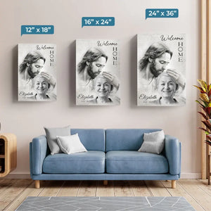 Photo personnalisée en souvenir de vous avec amour - Toile verticale personnalisée commémorative - Cadeau de condoléances pour les membres de la famille, les propriétaires d'animaux et les amoureux des animaux