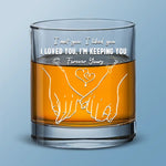 You Had Me At Hello - Couple Personalized Custom Whiskey Glass - Gift For Couple, Husband, Wife