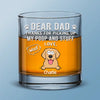 Thanks For Picking Up My Poop - Dog Personalized Custom Whiskey Glass - Gift For Pet Owners, Pet Lovers