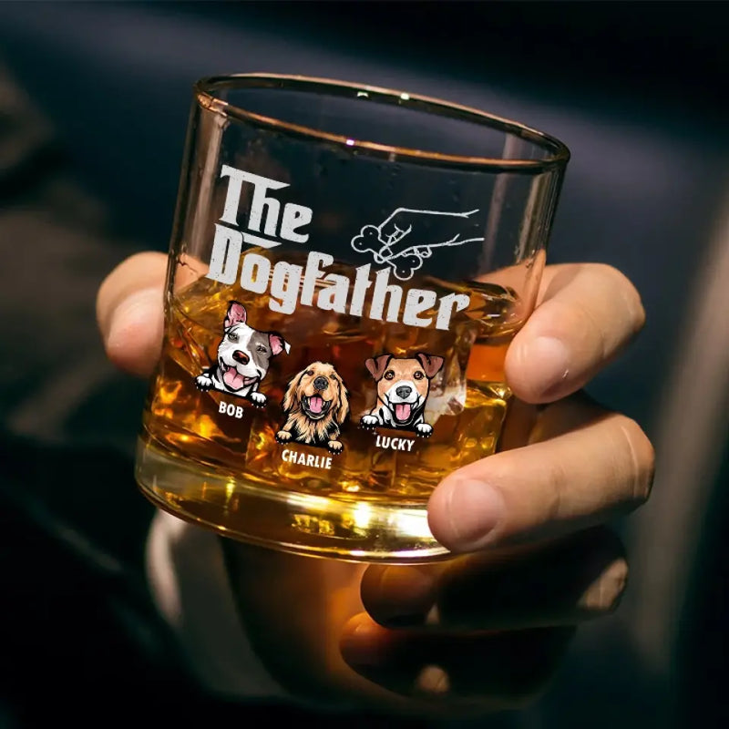 We Are Proud To Have You - Dog Personalized Custom Whiskey Glass - Gift For Dog Lovers, Dog Dads
