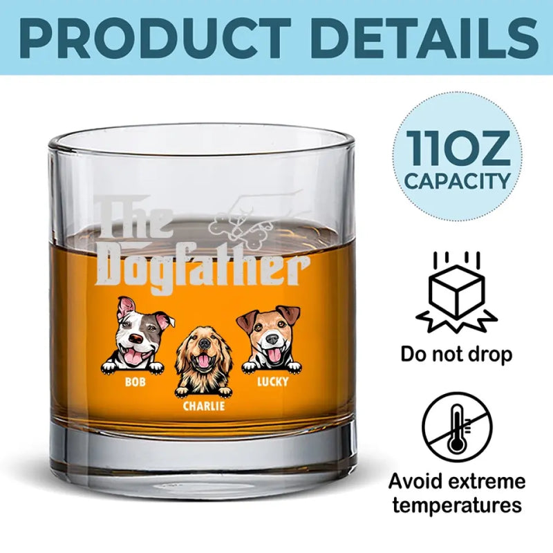 We Are Proud To Have You - Dog Personalized Custom Whiskey Glass - Gift For Dog Lovers, Dog Dads