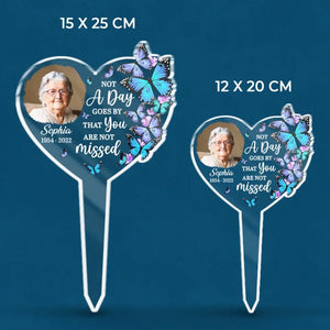 Photo personnalisée « Une belle âme » - Piquet de jardin en acrylique style vitrail personnalisé - Cadeau de condoléances pour les membres de la famille