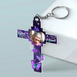 Custom Photo We Carry You With Us Always, Everywhere We Go - Memorial Personalized Custom Shaped Acrylic Keychain - Sympathy Gift For Family