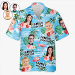 Custom Photo We Are Ready For Our Family Trip - Family Personalized Custom Unisex Tropical Hawaiian Aloha Shirt - Summer Vacation Gift For Family