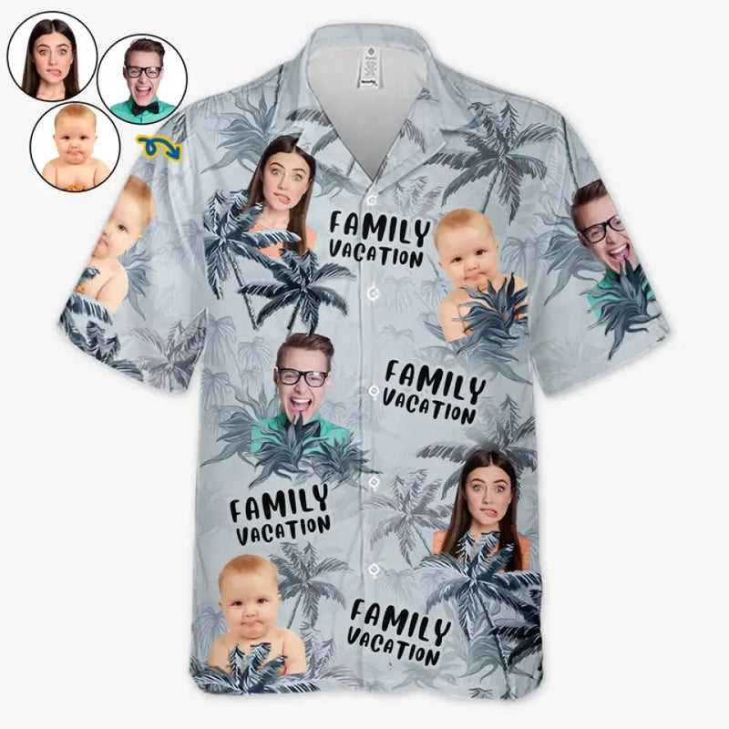 Custom Photo We Enjoy Every Moment - Family Personalized Custom Unisex Tropical Hawaiian Aloha Shirt - Summer Vacation Gift For Family
