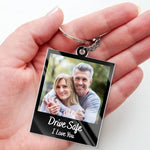 Custom Photo Love Is The Beauty Of The Soul - Couple Personalized Custom Shaped Acrylic Keychain - Gift For Husband, Wife, Couple