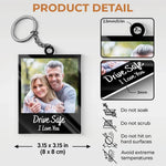 Custom Photo Love Is The Beauty Of The Soul - Couple Personalized Custom Shaped Acrylic Keychain - Gift For Husband, Wife, Couple
