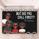 A Happy Family Is But An Earlier Heaven - Family Personalized Custom Home Decor Decorative Mat - House Warming Gift For Family